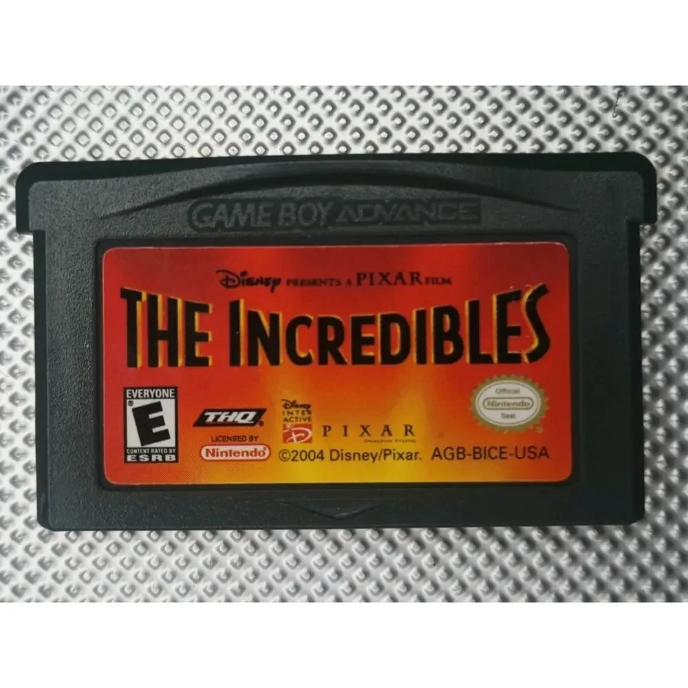 The Incredibles Nintendo Game Boy Advance GBA Cart Only Tested Working Very Good